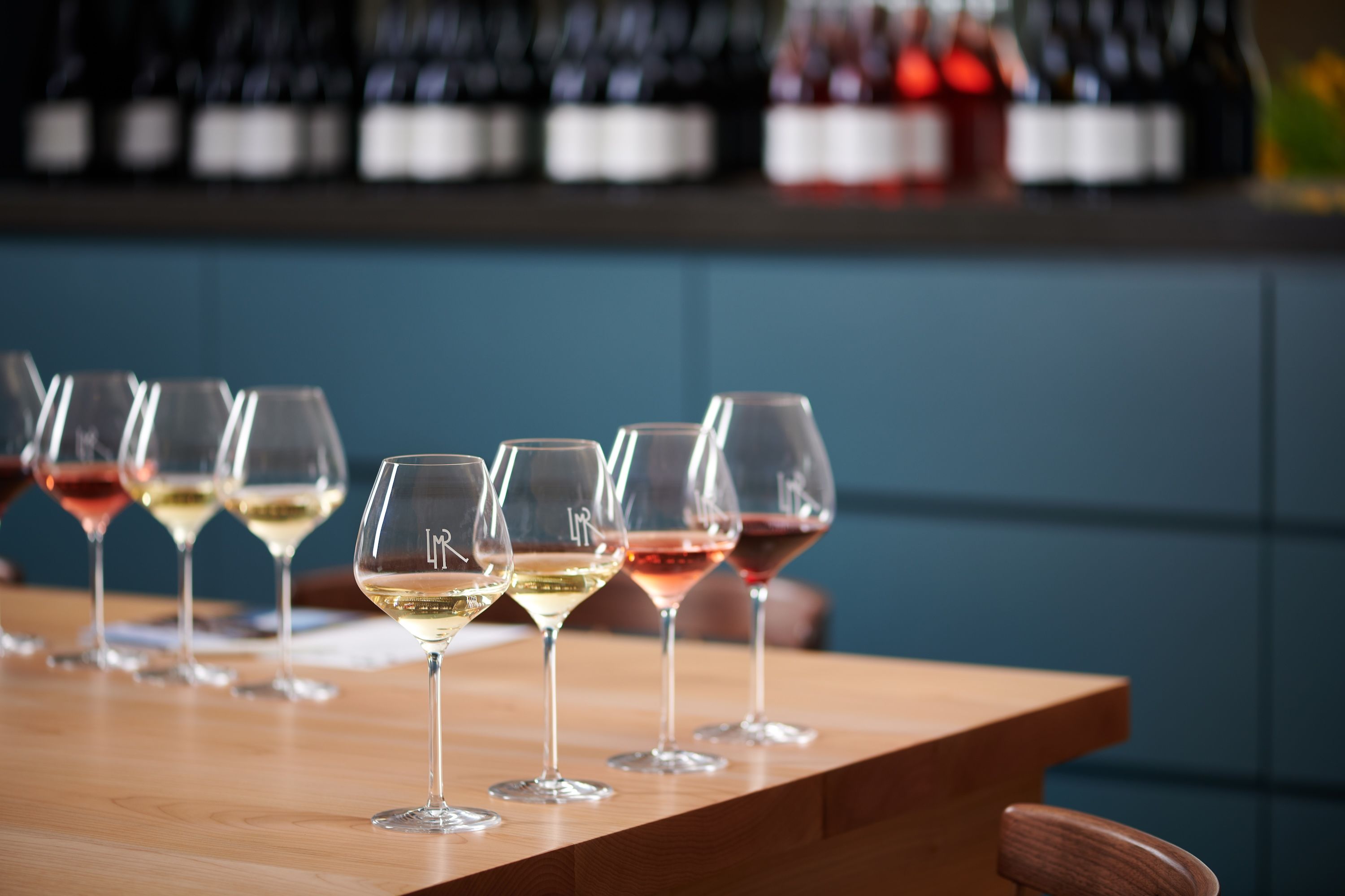 Centric General Contractors Construction and Build California LMR Tasting Room Interior Wine Samplers