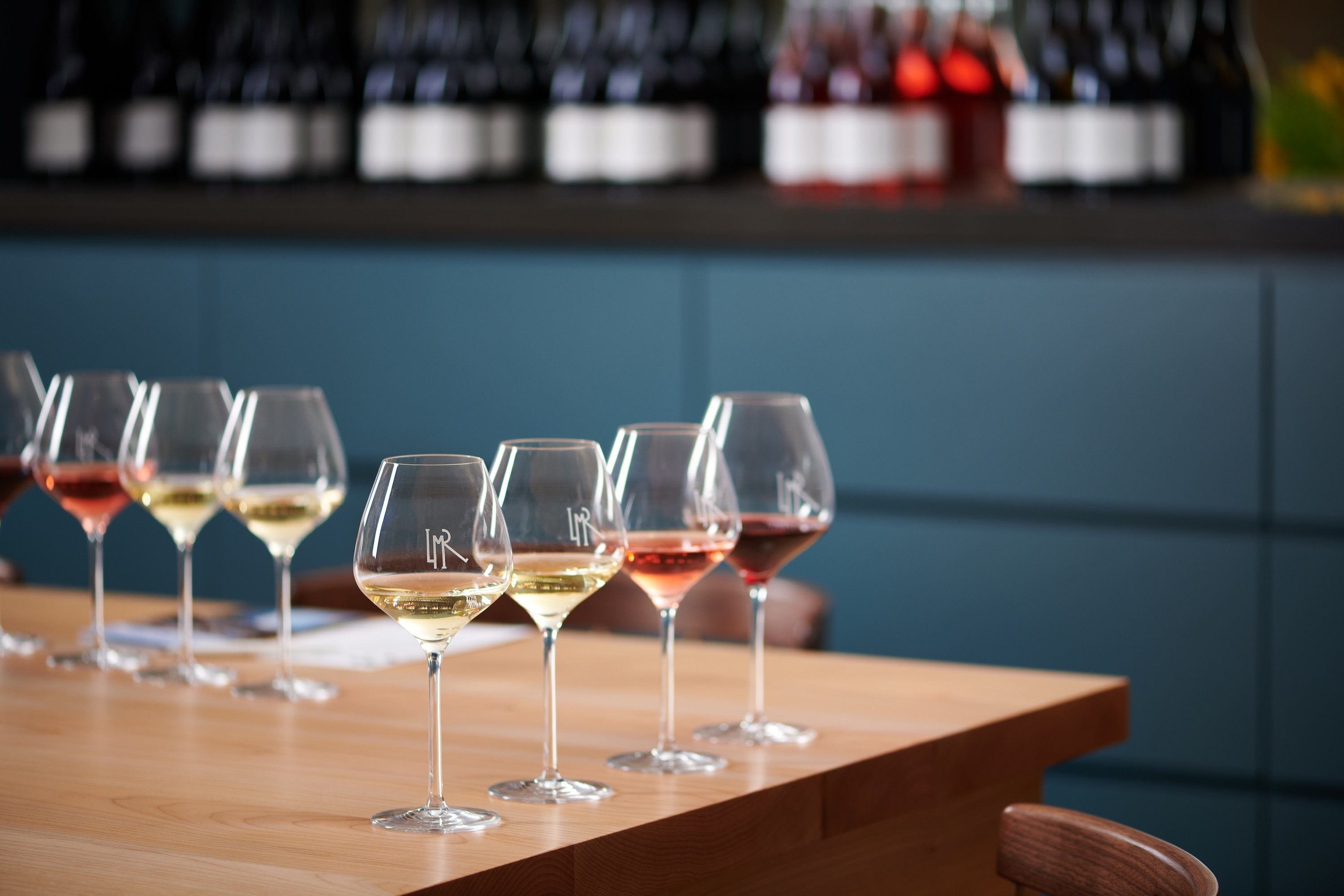 Centric General Contractors Construction and Build California LMR Tasting Room Interior Wine Samplers