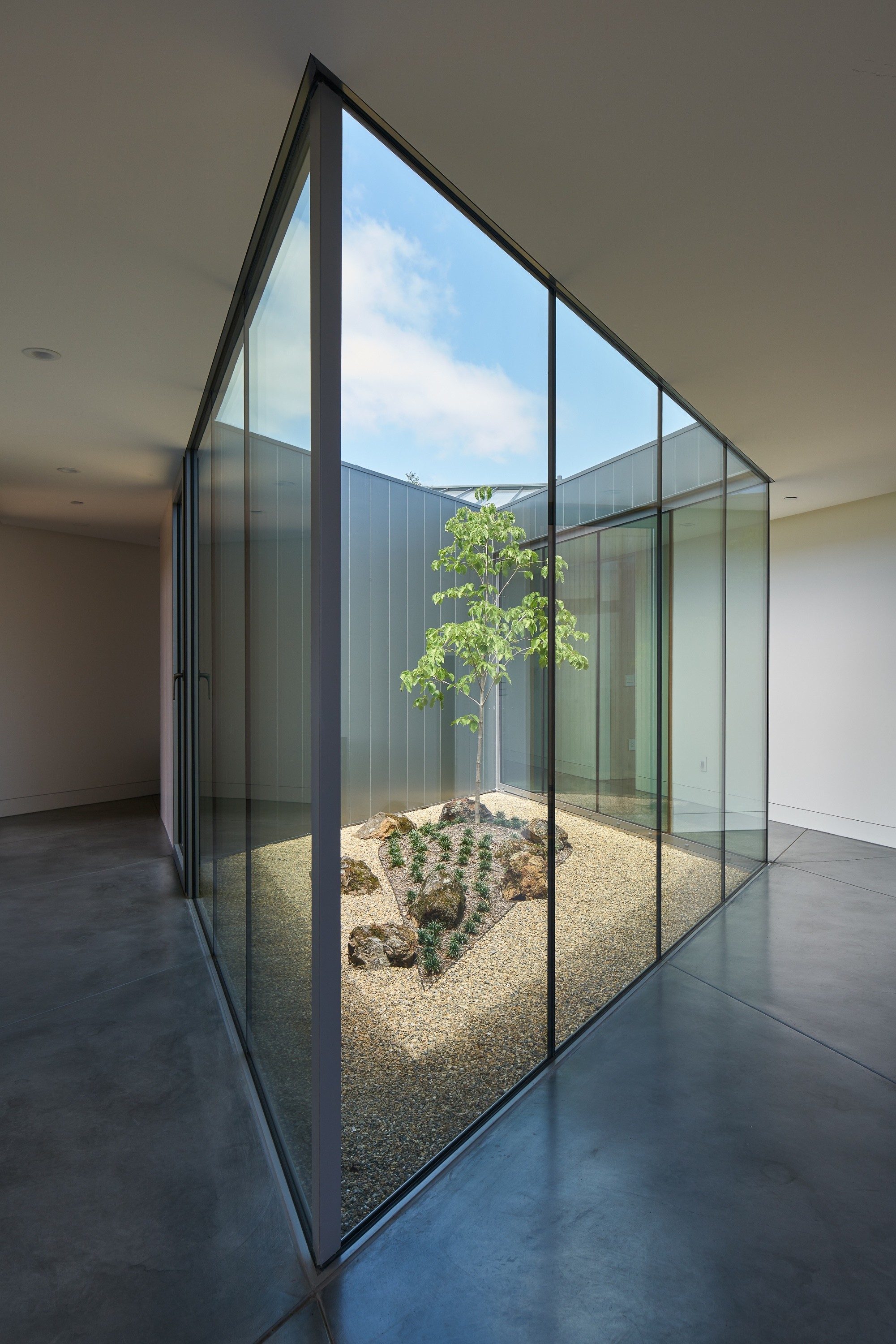 Centric General Contractors Construction and Build California Lake Berryessa Interior Atrium