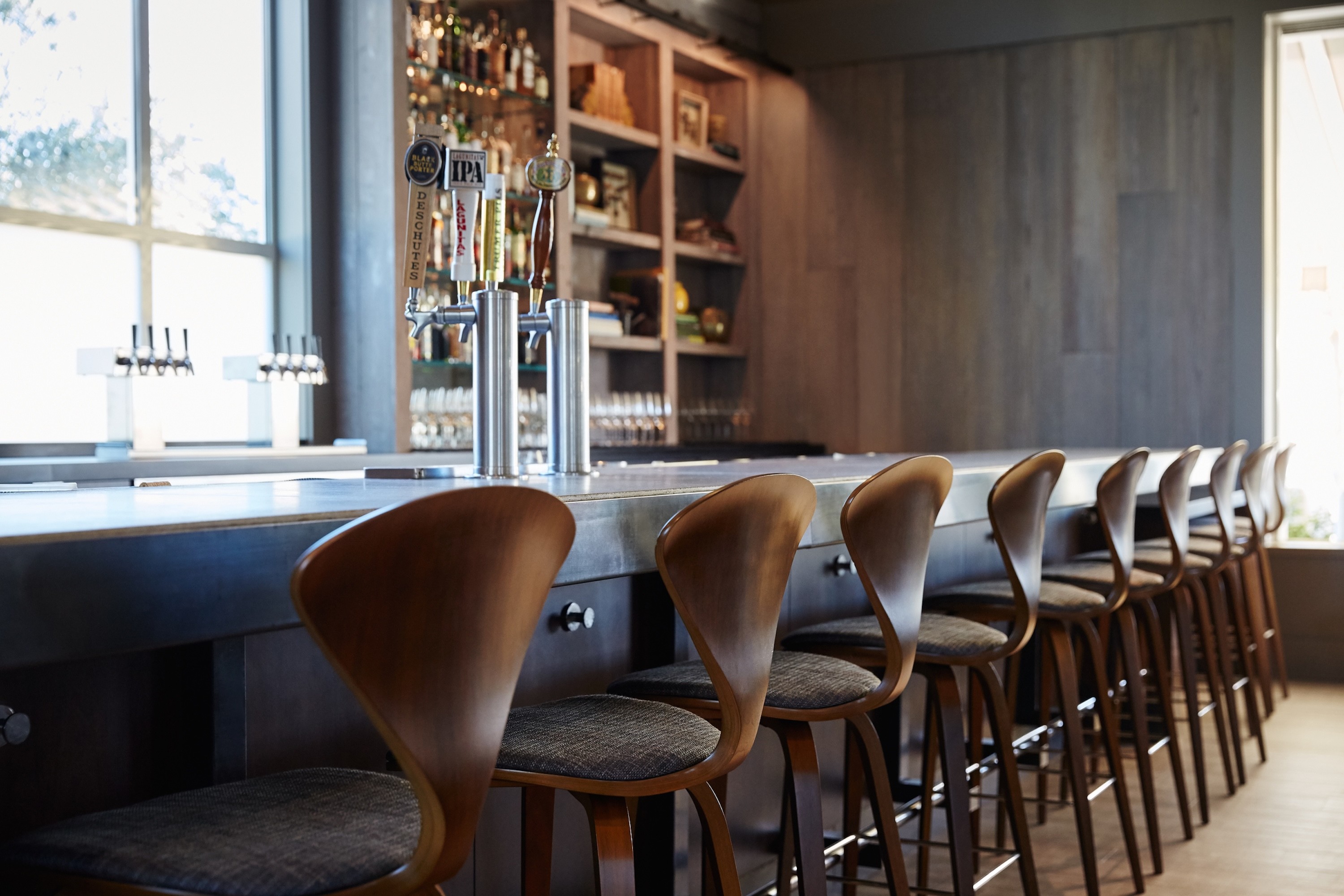 Centric General Contractors Construction and Build California Solage Luxury Resort Renovation Interior Restaurant Bar Seating