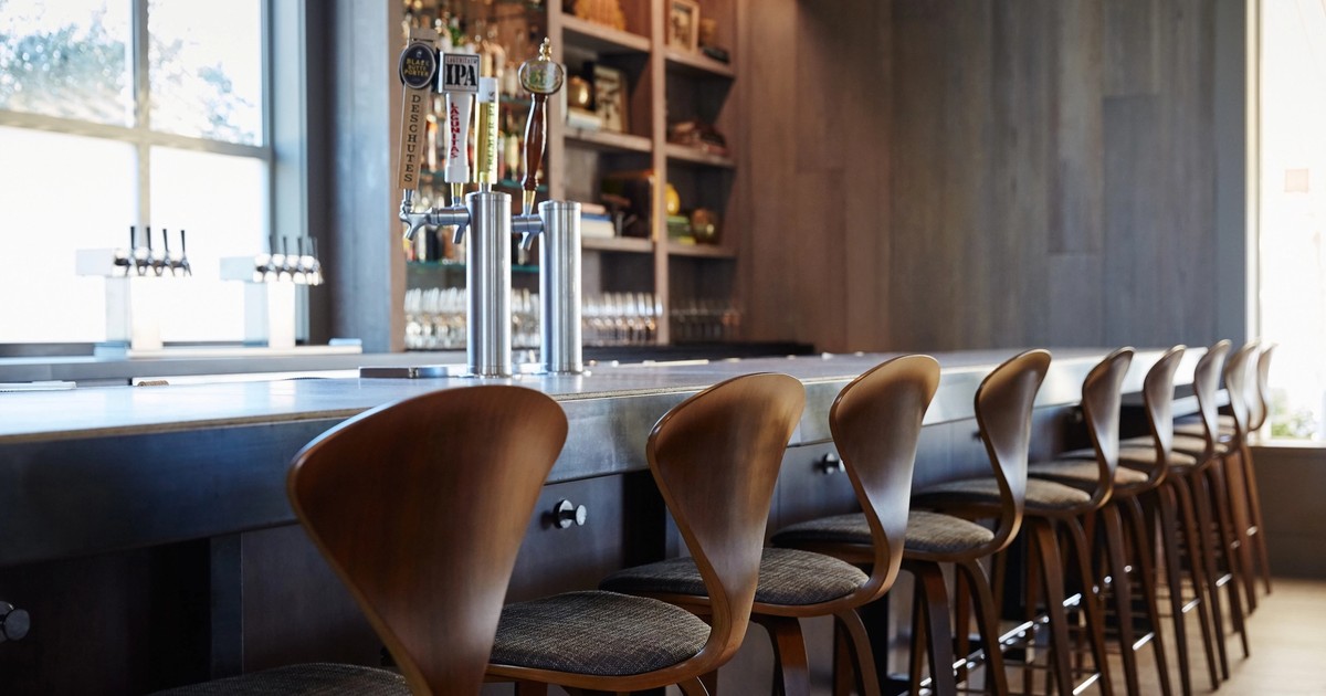 Centric General Contractors Construction and Build California Solage Luxury Resort Renovation Interior Restaurant Bar Seating