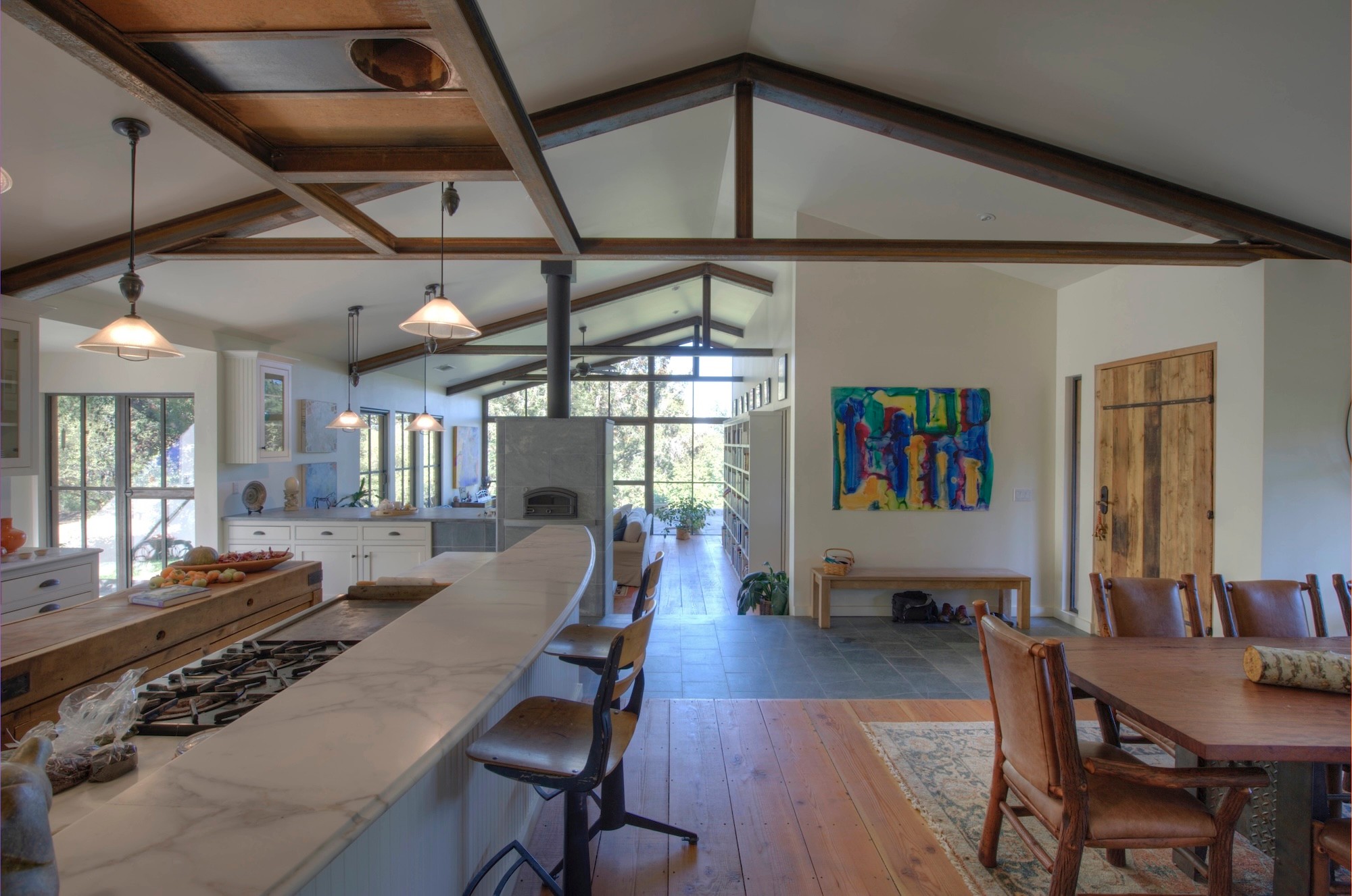 Centric General Contractors Construction and Build California Angwin Country Estate Open Plan Kitchen Dining