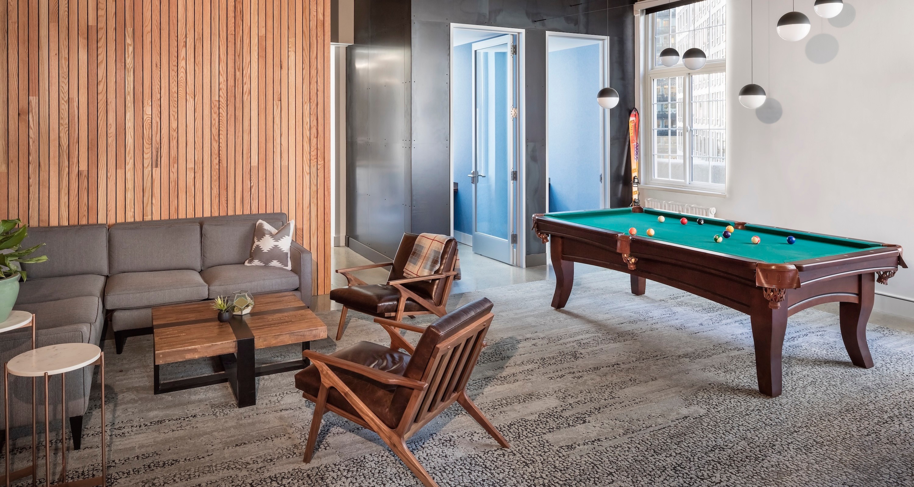 Centric General Contractors Construction and Build California Plaid Gameroom Lounge