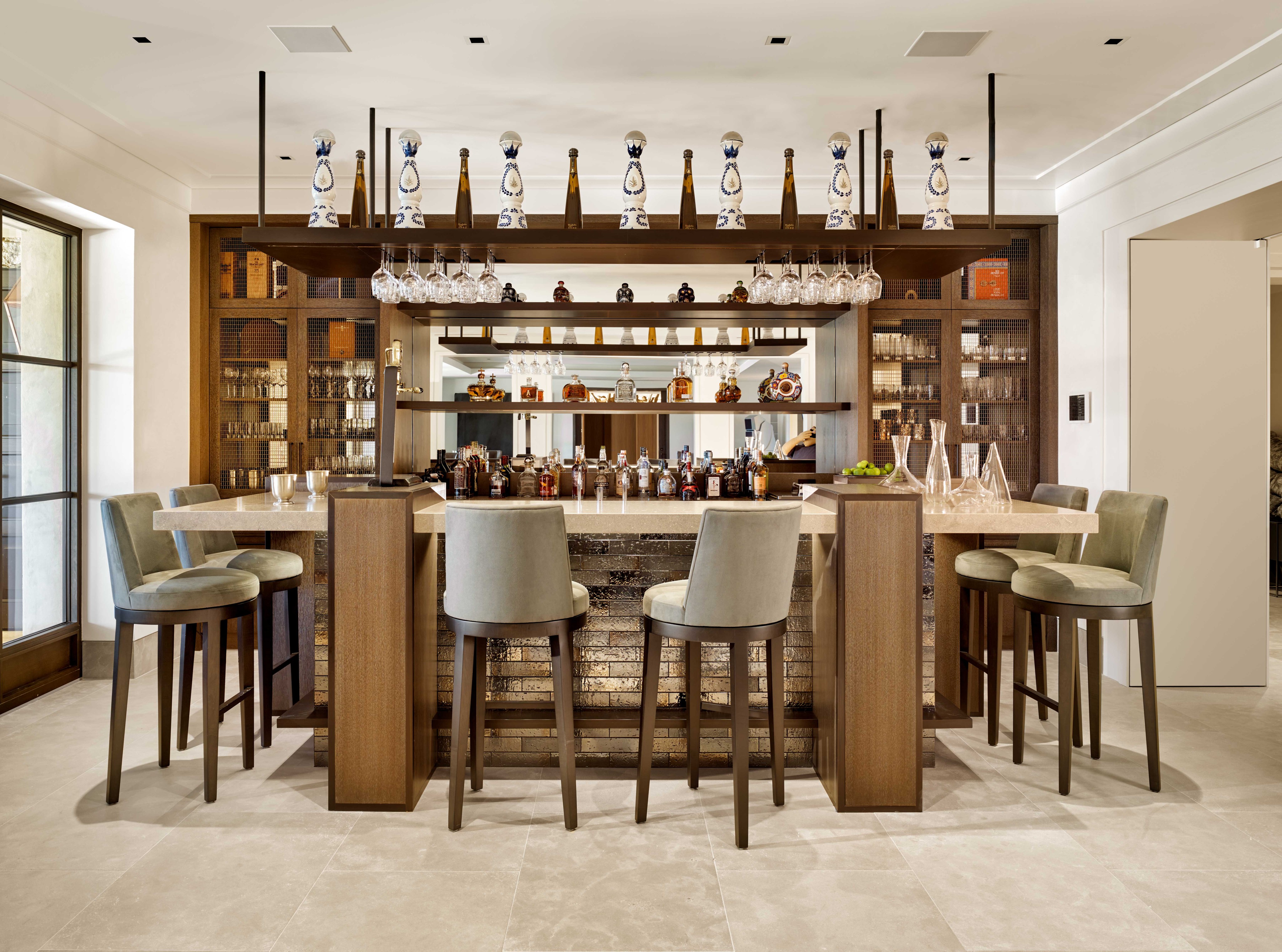 Centric General Contractors Construction and Build California Meadowood Estate Bar
