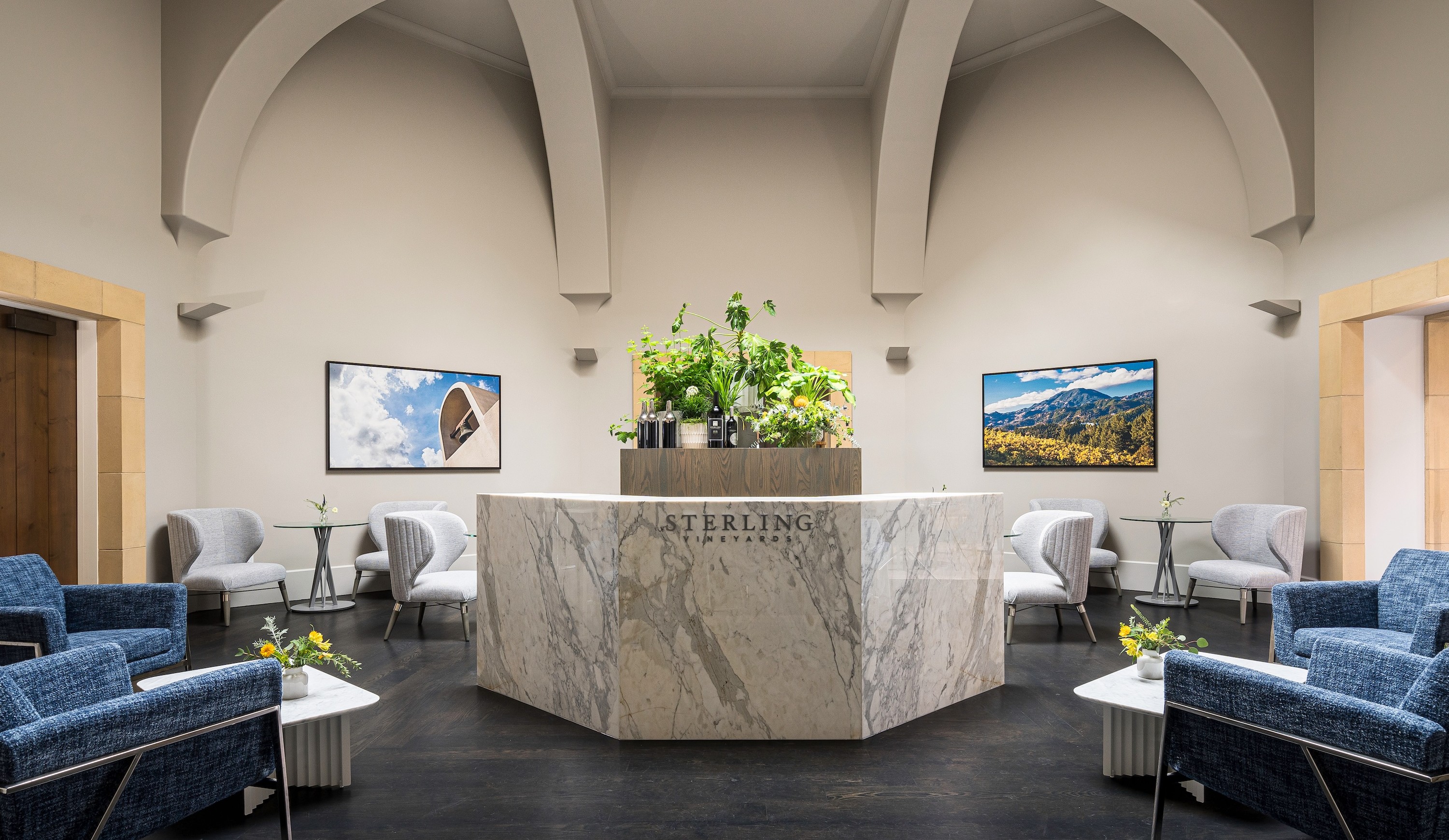 Centric General Contractors Construction and Build California Sterling Vineyards Reception Lounge