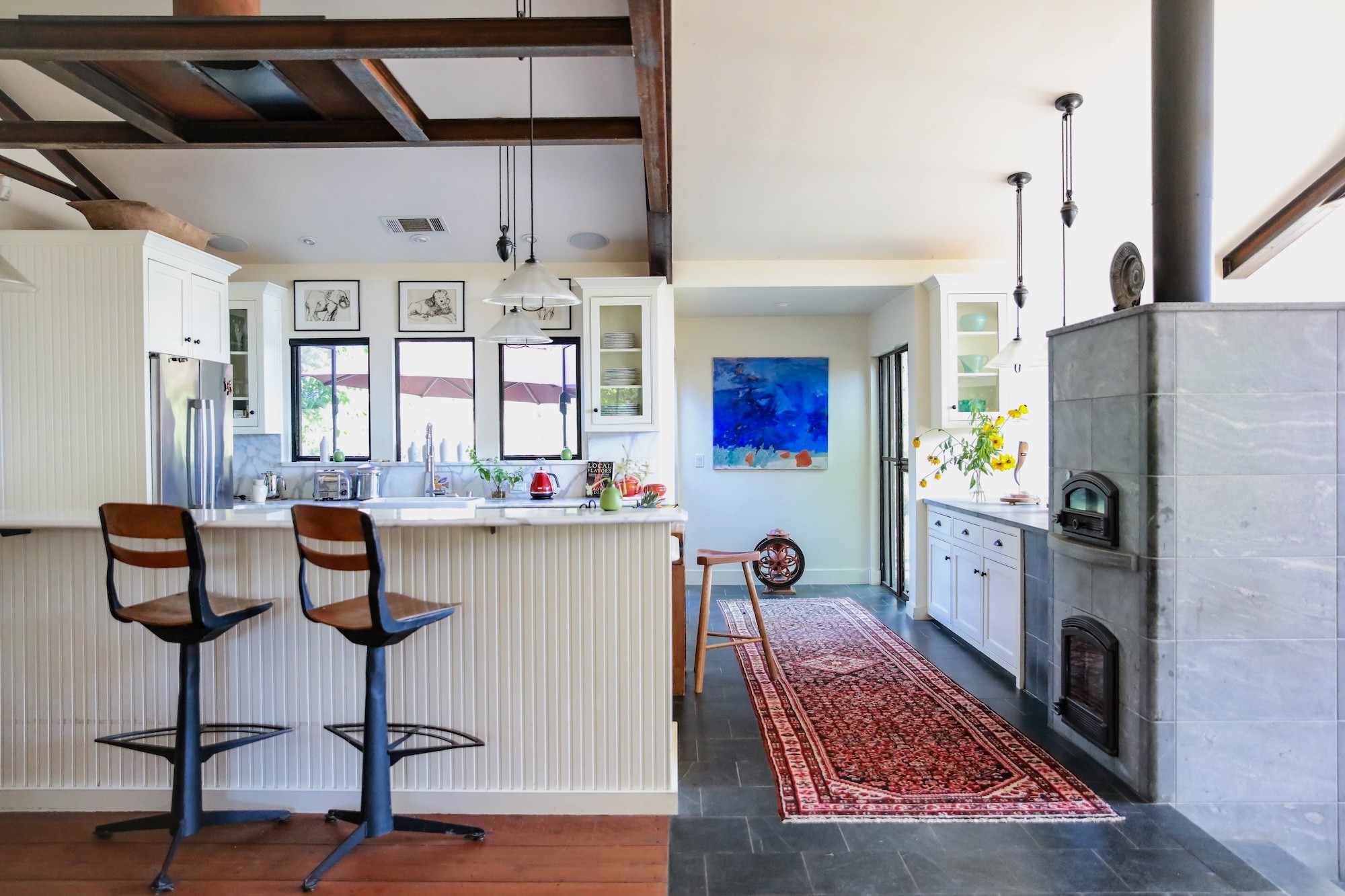 Centric General Contractors Construction and Build California Angwin Country Estate Open Plan Kitchen Island