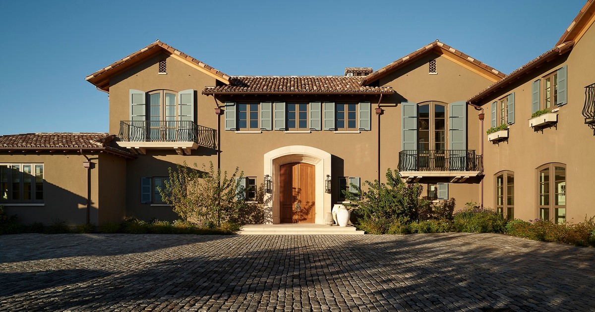 Centric Building California Soda Canyon Mediterranean Exterior Front Wide View