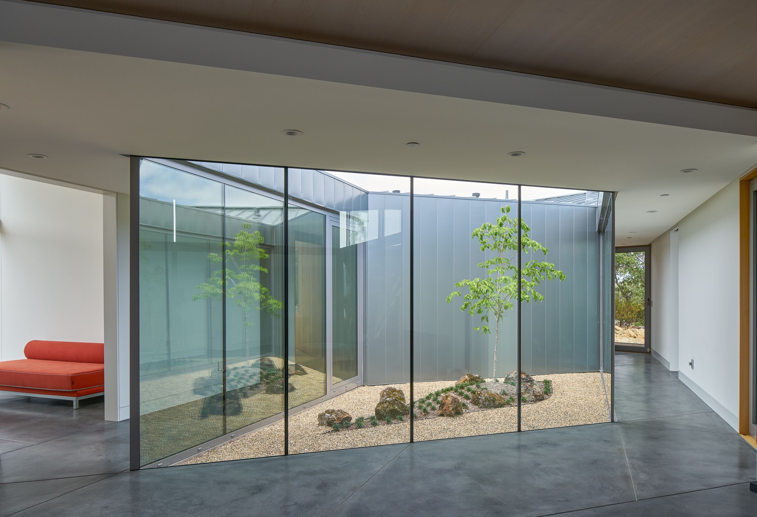 Centric General Contractors Construction and Build California Lake Berryessa Interior Atrium Hallway