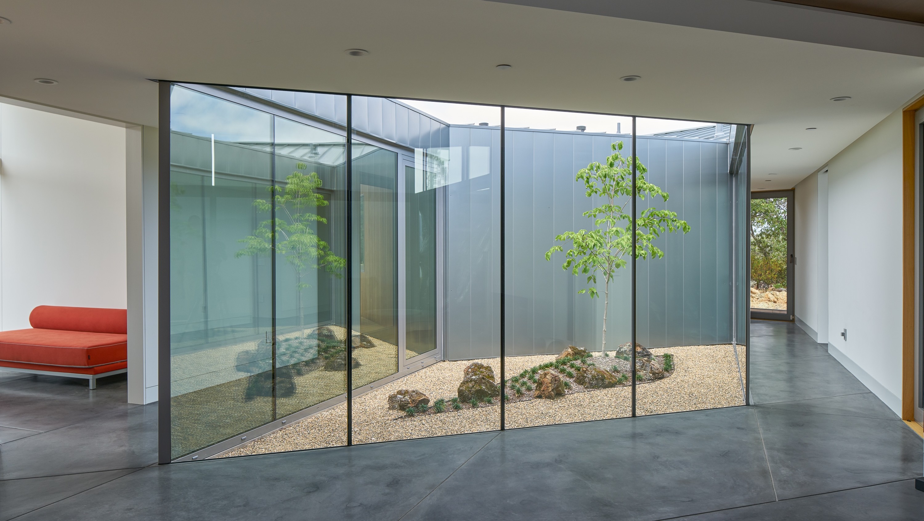 Centric General Contractors Construction and Build California Lake Berryessa Interior Atrium Hallway