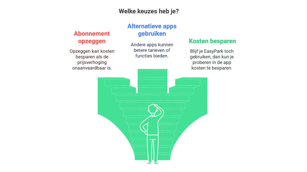 Keuzes en alternatieven EasyPark-abonnement.