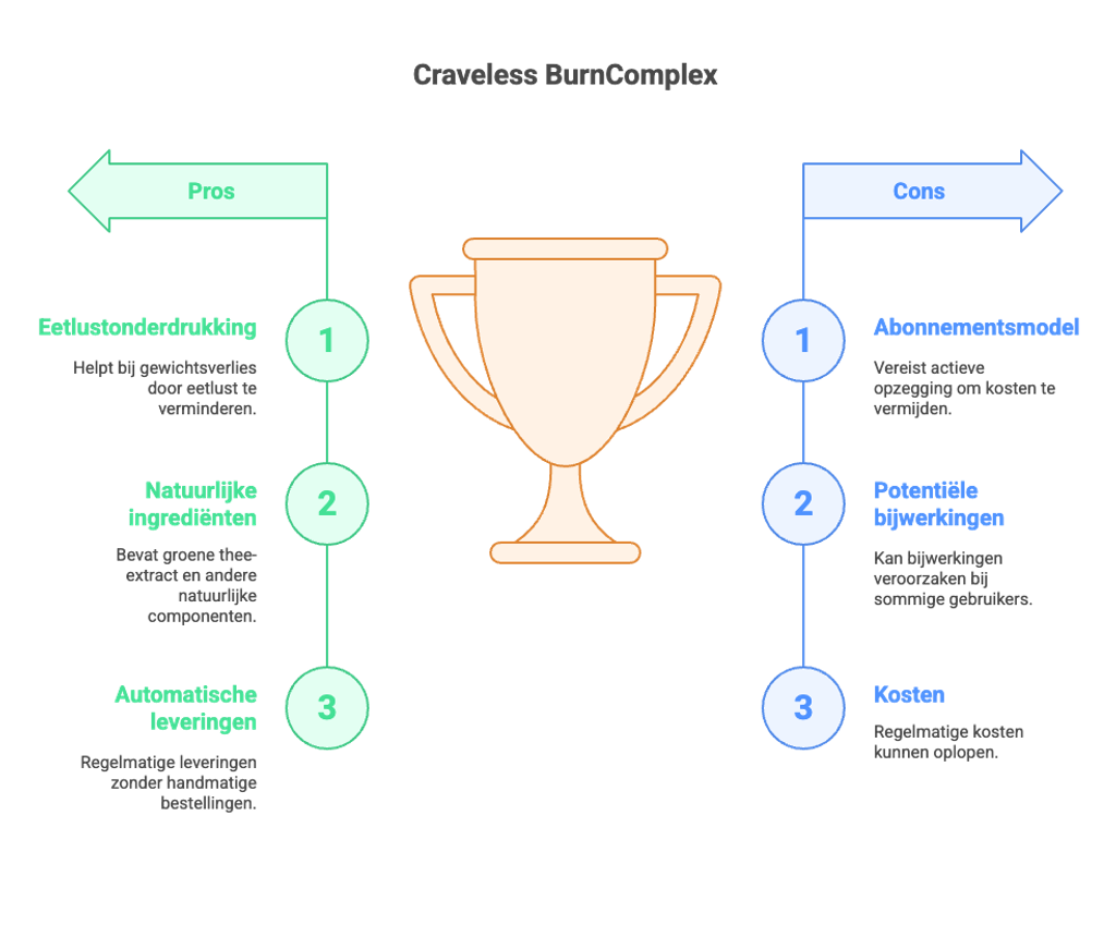 Voordelen en nadelen Craveless BurnComplex
