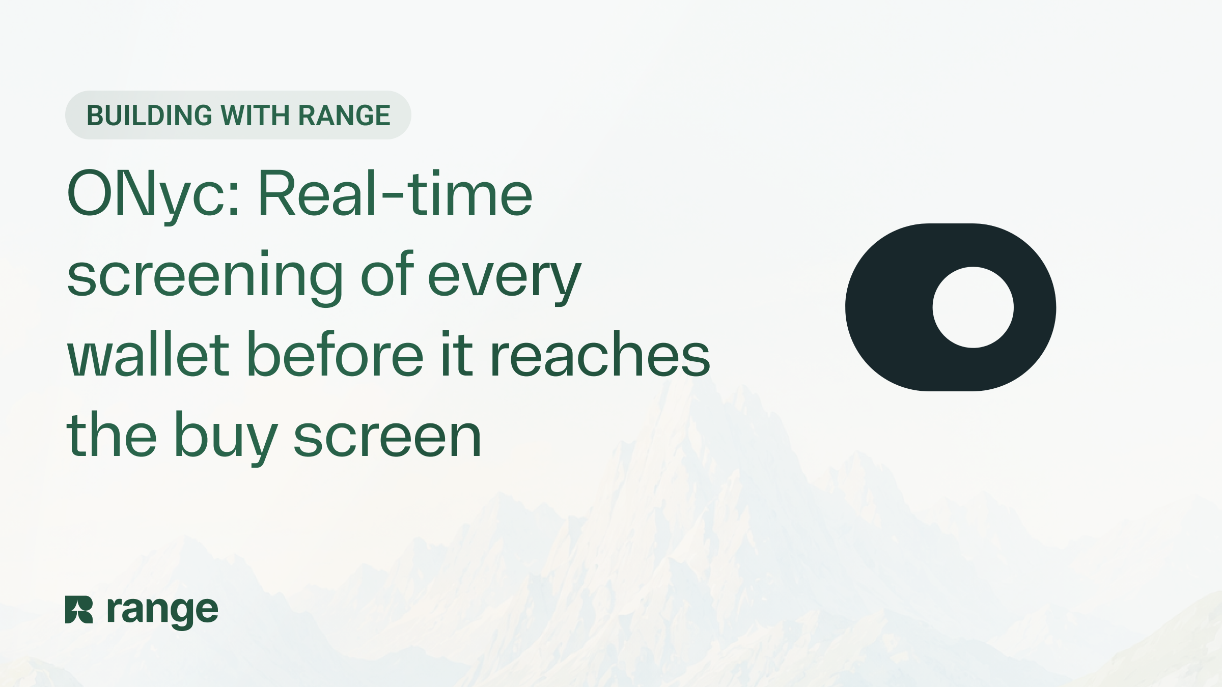 ONyc: Real-time screening of every wallet before it reaches the buy screen