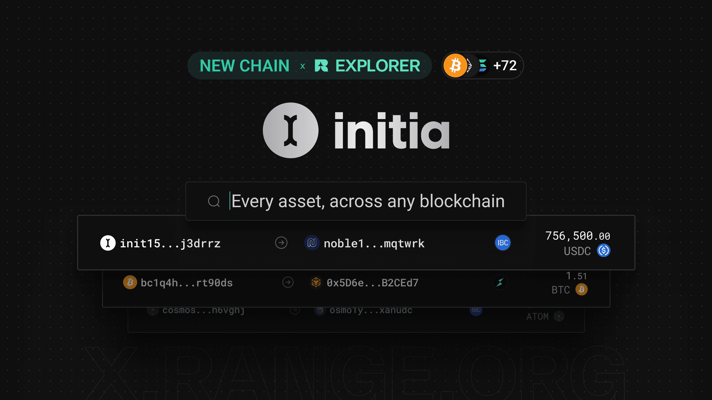 Initia is now live in Range’s Cross-Chain Explorer