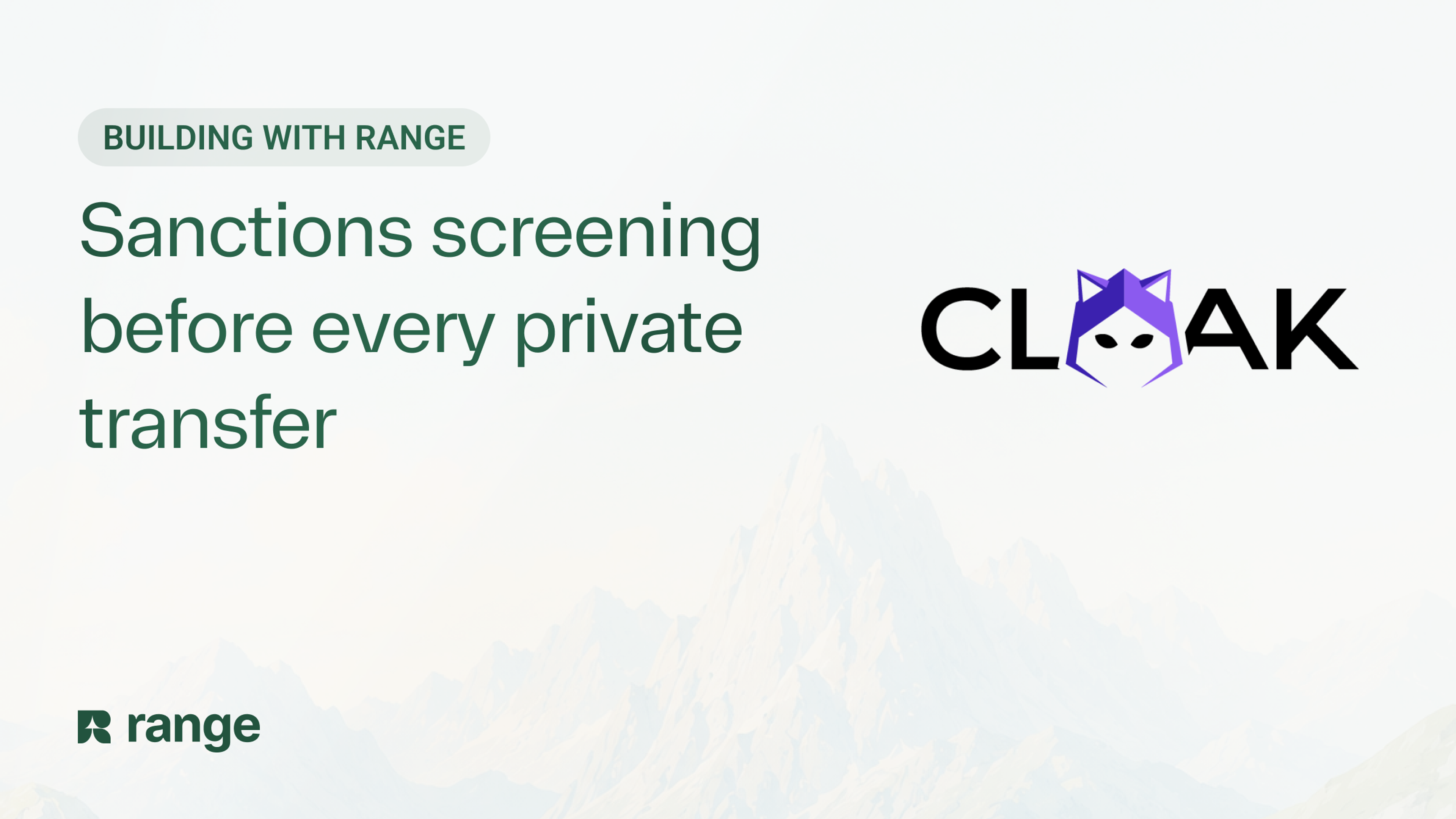 How Cloak screens for sanctioned addresses before its privacy layer applies