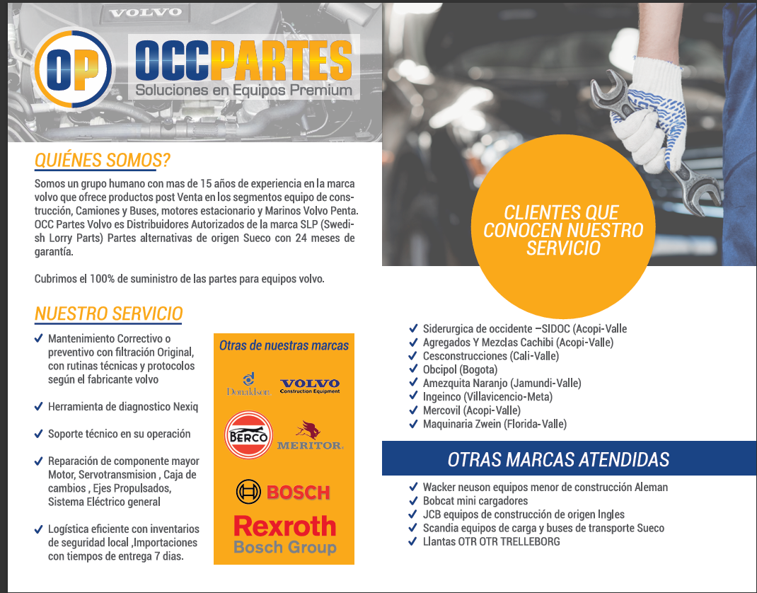 100% Cobertura en Repuestos Volvo