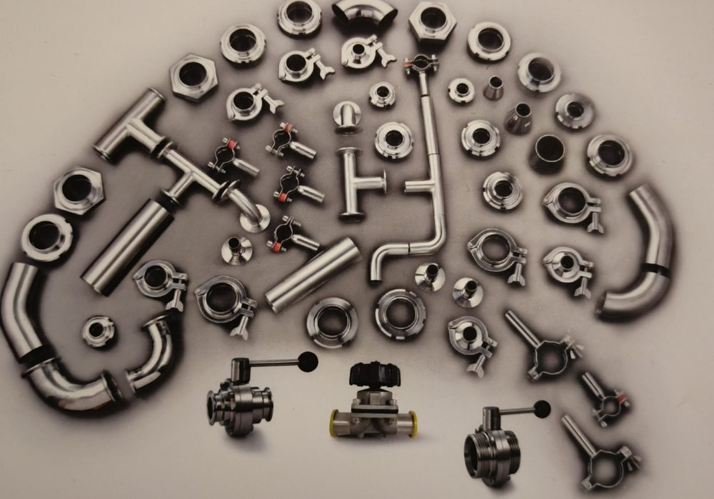 Range of custom stainless-steel vacuum and process components