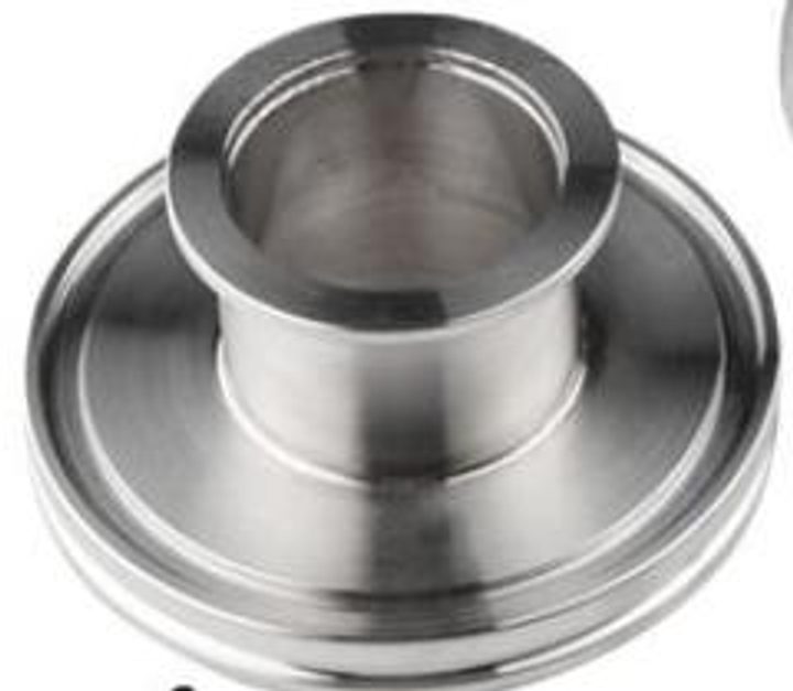 SUS 304 transition reducer for ISO and KF vacuum flanges