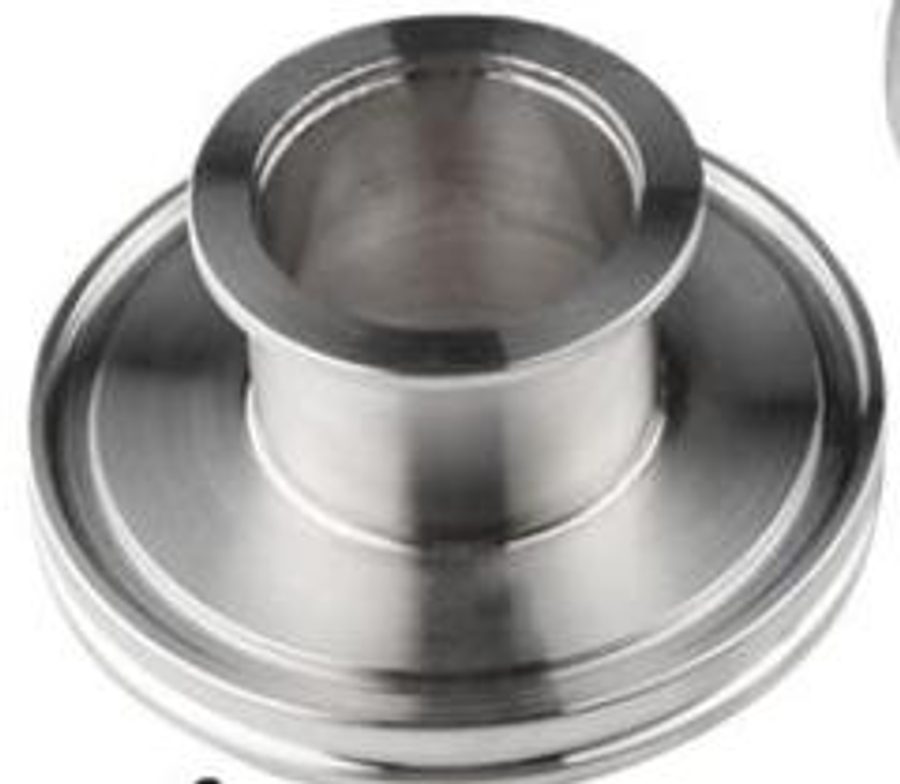 SUS 304 transition reducer for ISO and KF vacuum flanges