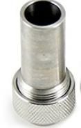 Compact gauge seat valve with a weld-end connection