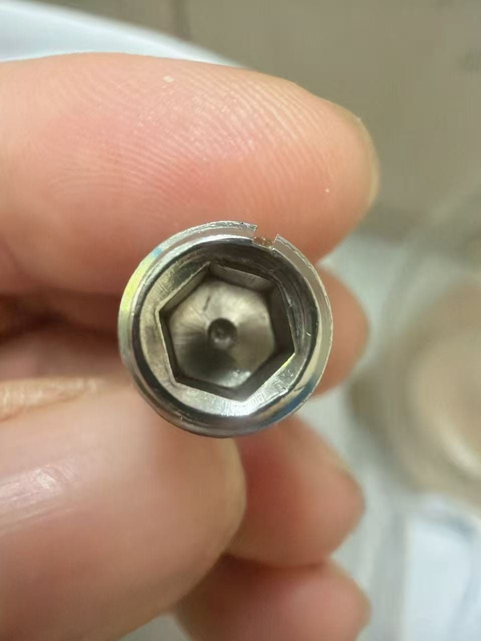 Internal-hex drive inside the custom ball plunger screw