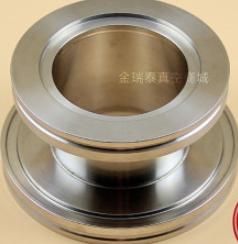 SUS 304 straight vacuum pipe with ISO flange connections