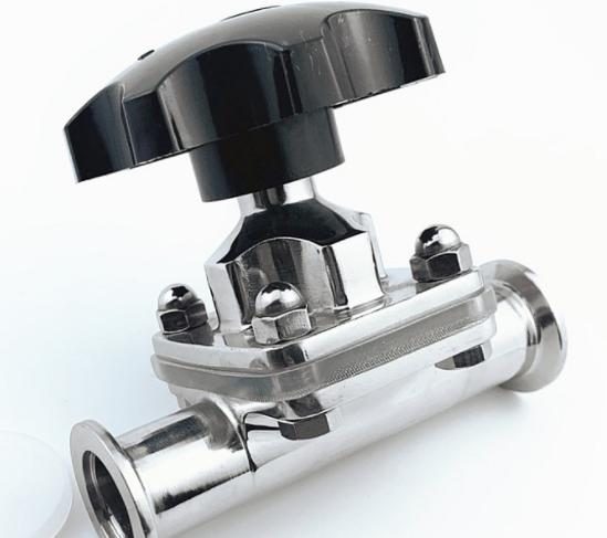 Manual SUS 316 diaphragm valve with KF vacuum connections
