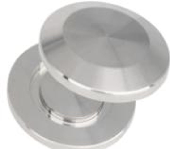 SUS 304 blank flange for closing a KF vacuum port