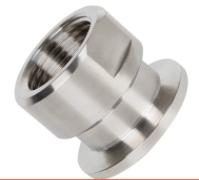 SUS 304 threaded coupling with a KF vacuum flange