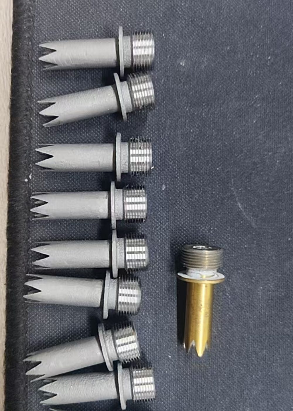 Custom stainless-steel threaded components produced from recreated geometry