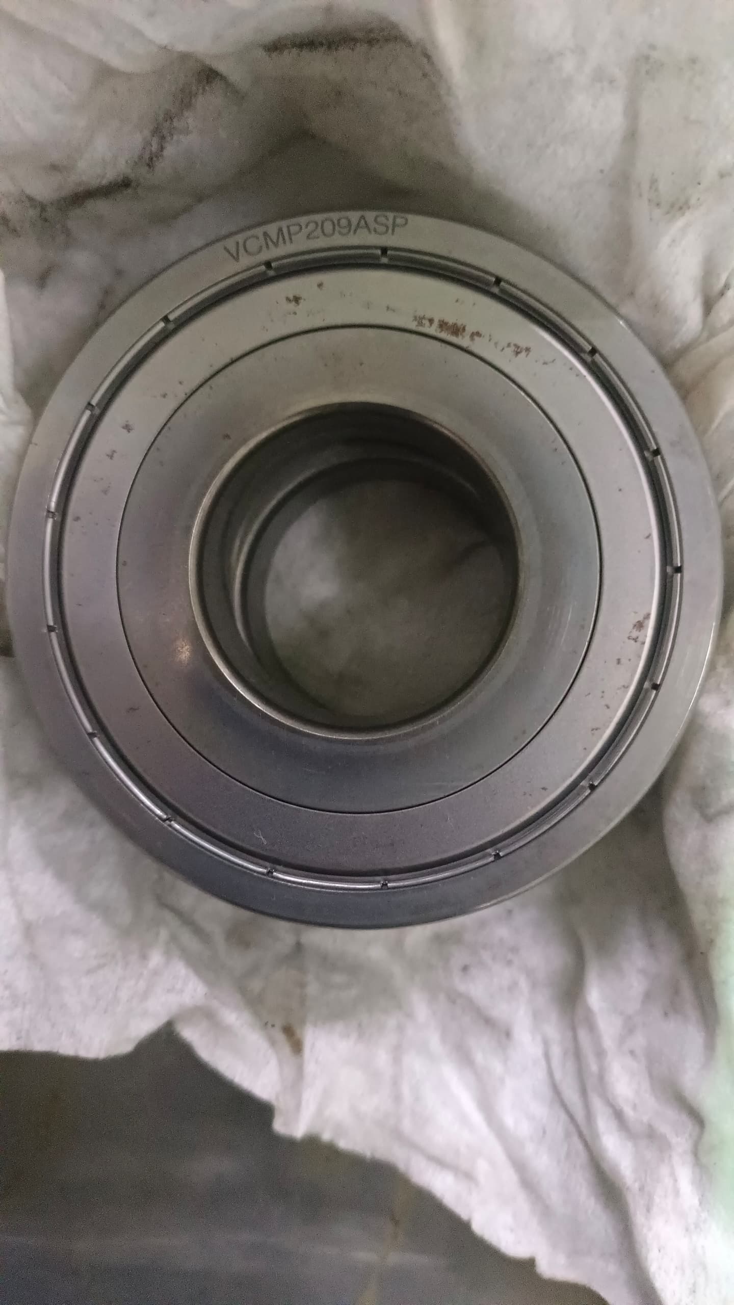 Barden VCMP209ASP bearing photographed during inspection