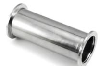 SUS 304 straight vacuum pipe with KF end connections