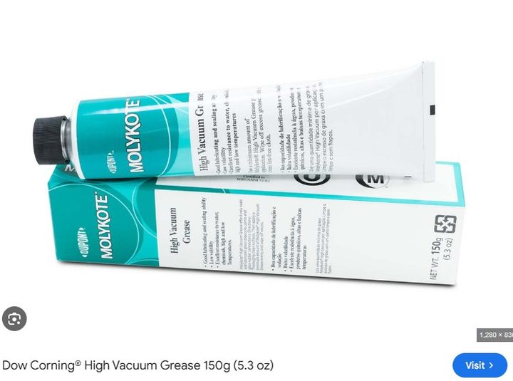 DuPont MOLYKOTE High Vacuum Grease 150 gram tube and box