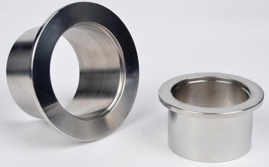 SUS 304 KF weld-stub vacuum flanges in two lengths