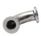 SUS 304 elbow fitting for a KF vacuum line