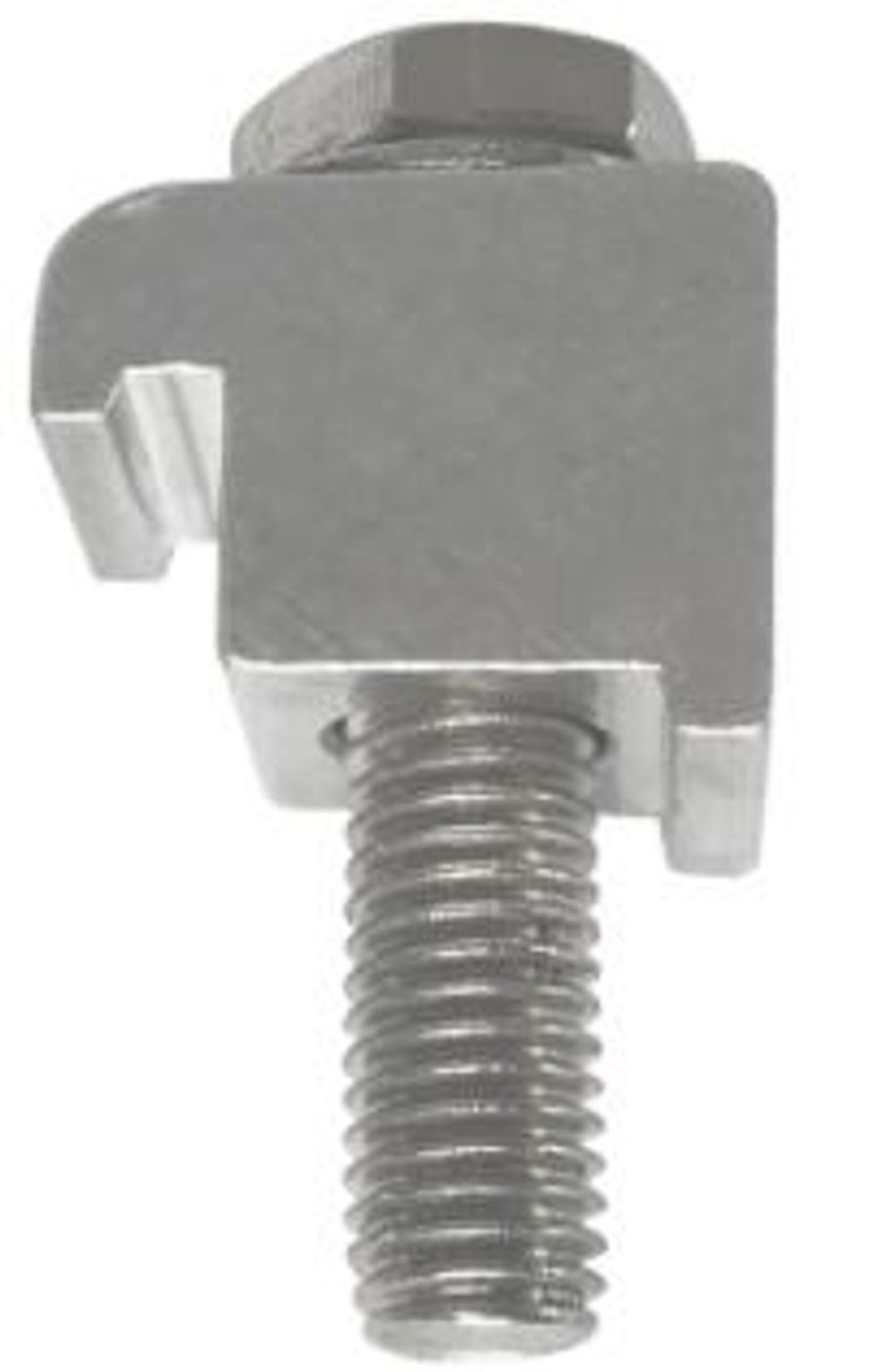Aluminium double-claw clamp for an ISO vacuum flange