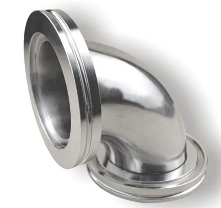 SUS 304 elbow fitting for an ISO vacuum line