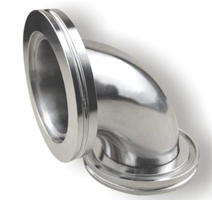 SUS 304 elbow fitting for an ISO vacuum line