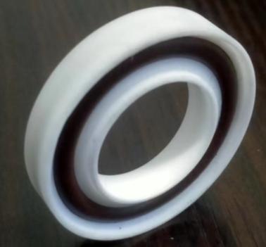 PTFE KF outer support ring with vacuum O-ring