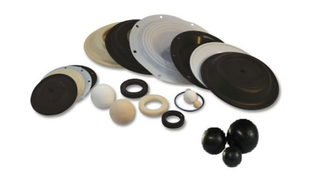 Range of custom rubber diaphragm components