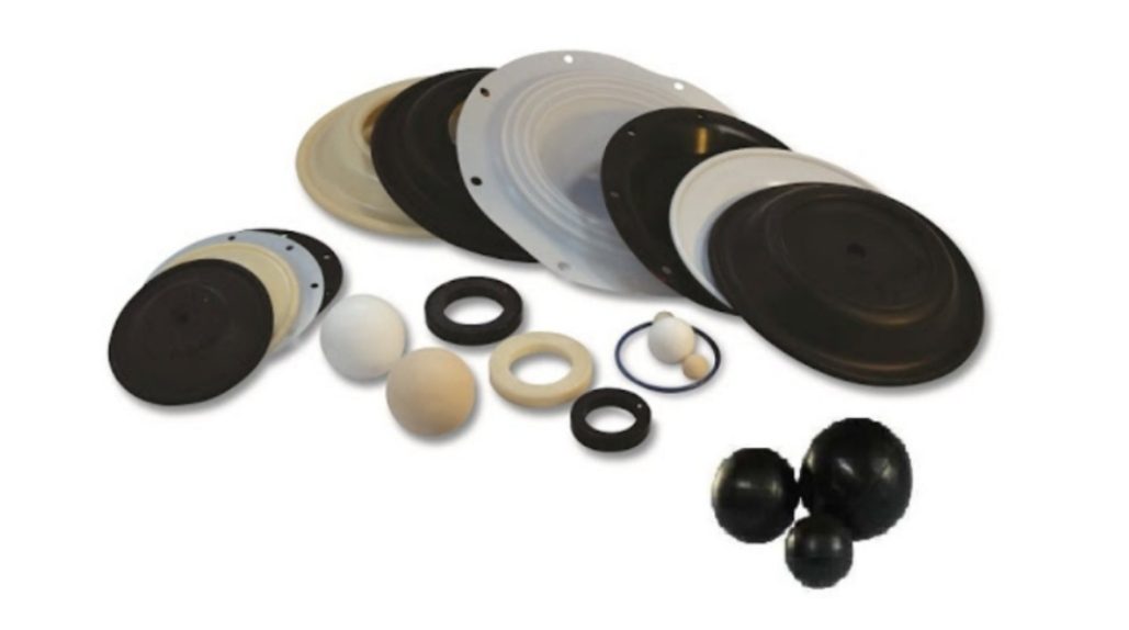 Range of custom rubber diaphragm components