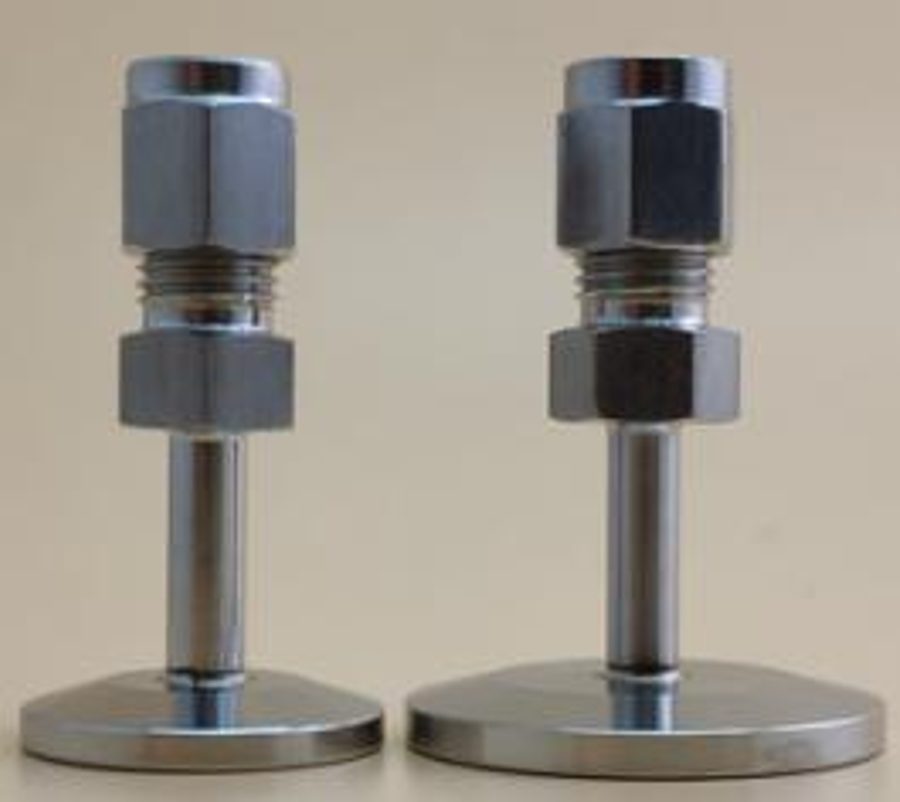 SUS 304 adapters for VCR-type face-seal and vacuum connections