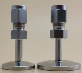 SUS 304 adapters for VCR-type face-seal and vacuum connections