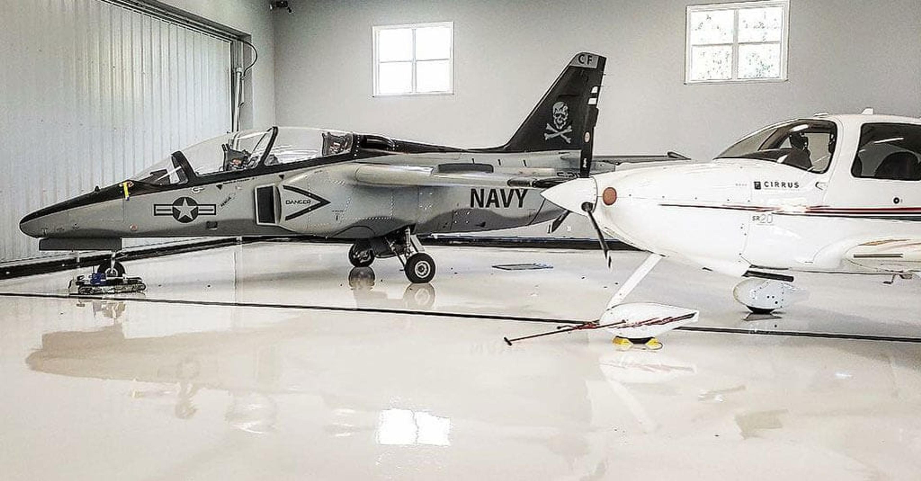 Airplane Hangar Flooring by Blackrock Industrial