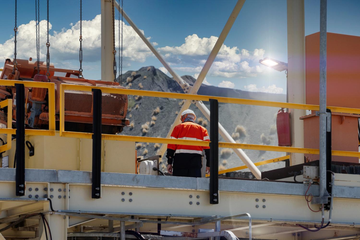 Contractor at a mine site