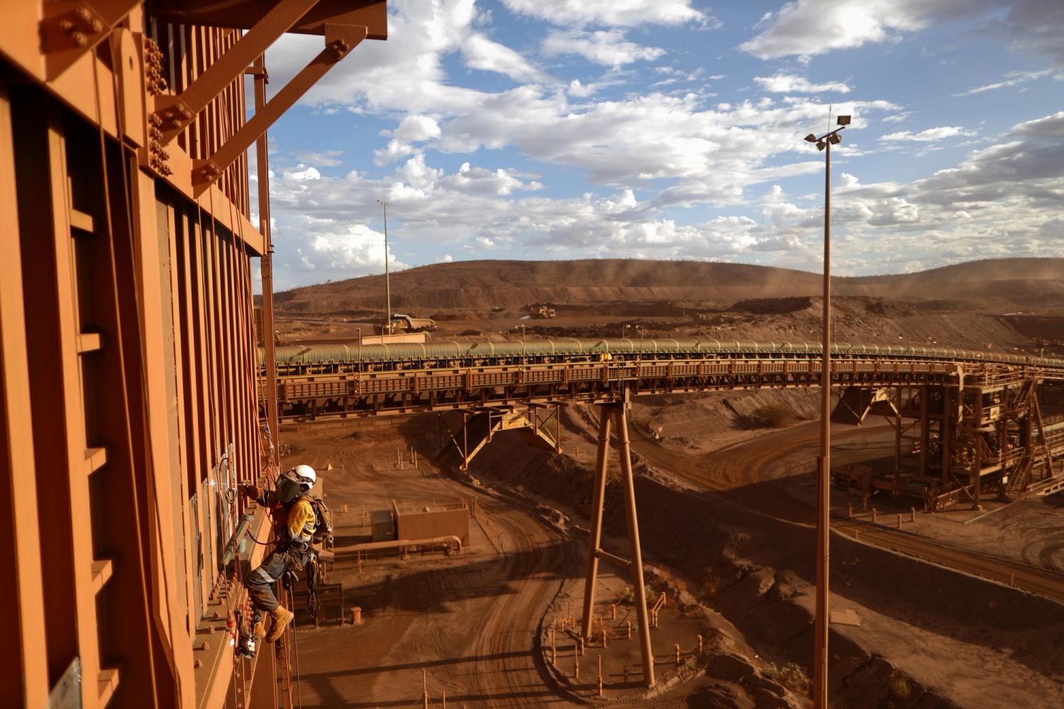 Contractor at a mine site