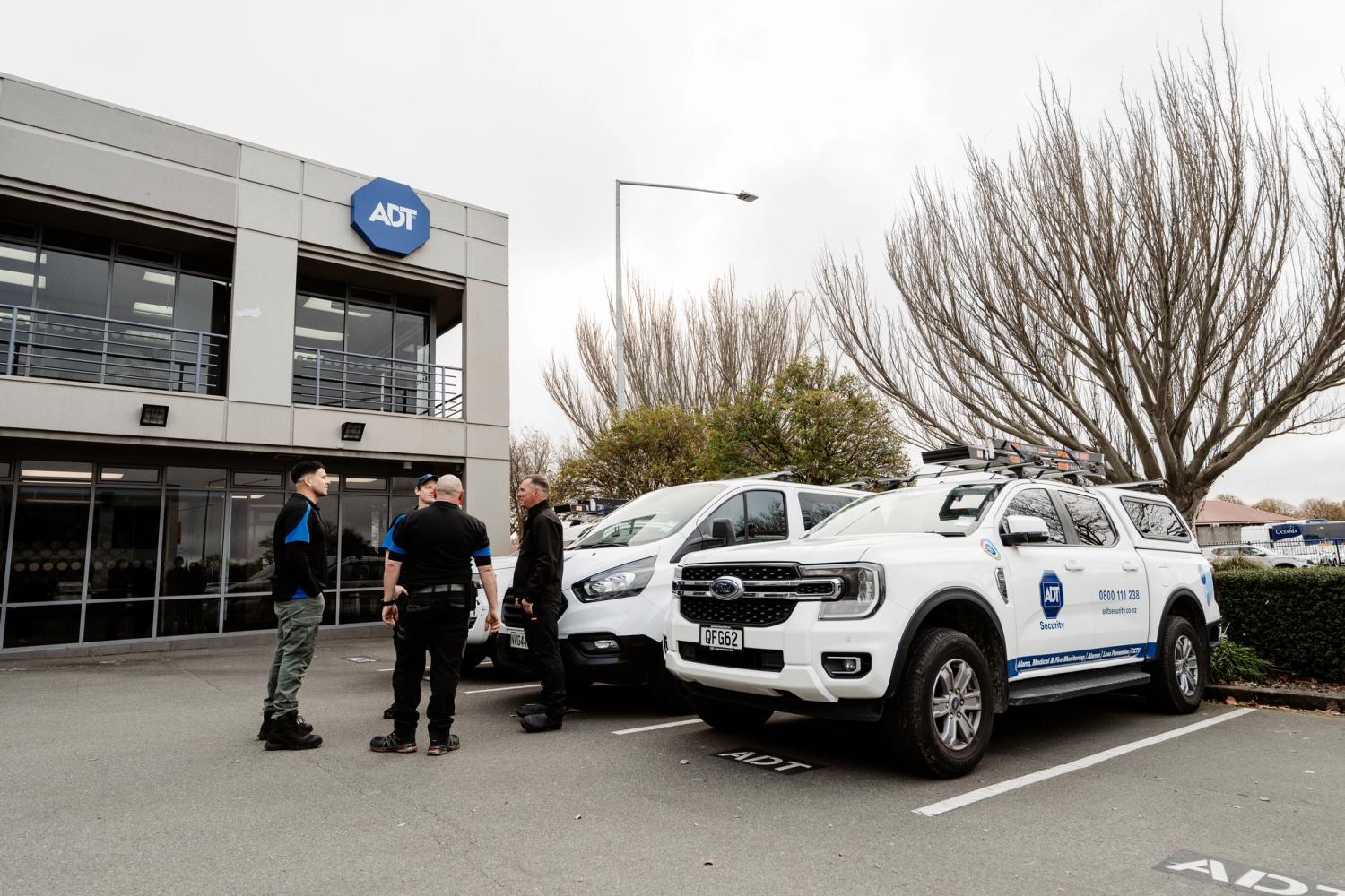 ADT employees and cars