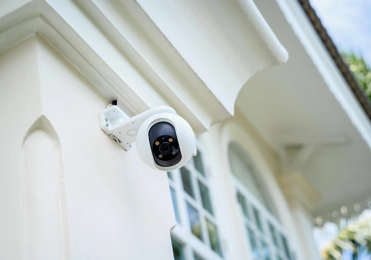 Camera outside house