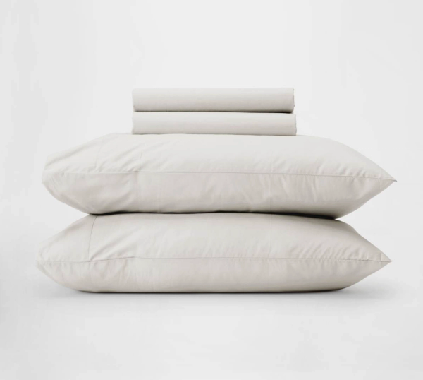 Silk & Snow Percale Sheets