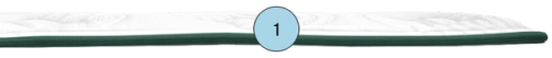 1. 0.75″ Quilted Euro Top Cover (Top Cover / Quilted Cover)