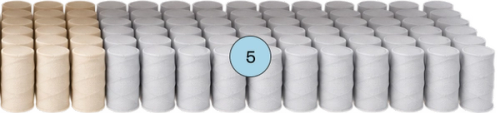 6. 8″ Pocket Coil Base (Dense Pocketed Spring Coils)